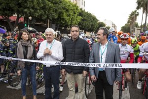 José Manuel Muñoz en la salida en la Rambla.