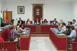 Pleno en el ayuntamiento de Adra en una imagen de archivo.