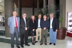 Los doctores participantes en las conferencias, Luis Martínez, de Granada;  Rafaela González, de Almería; Juan Carlos García Torón, de Murcia; Juan L