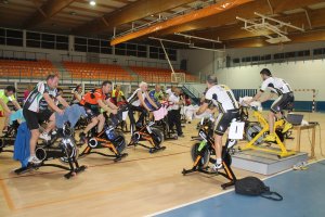 Pedaladas solidarias en favor de la AECC de Pulpí.