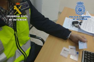 Algunos de los documentos falsificados.