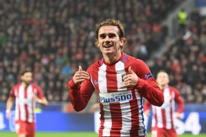 Griezmann celebrando el 0-2.