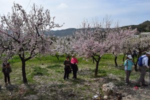 La ruta de Sorbas ofreció paisajes como el de la foto.