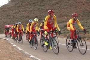 Club Ciclista Ciudad El Ejido en acción.