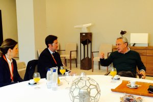 Francisco Góngora y Martínez Cosentino en un momento del encuentro.