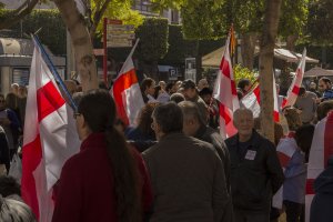 Concentración convocada por Acción por Almería en Puerta de Purchena