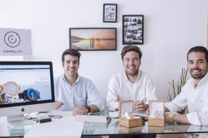 Emprendedores. Alberto, Alejandro y José, los creadores de esta empresa.