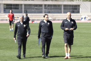 Fran Fernández junto a Sergio Pardo y Pepe Morales.