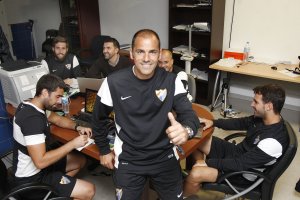 Salva Ballesta, en su etapa en el Atlético Malagueño.