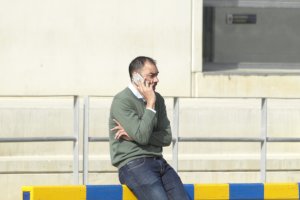 Raúl Lozano en el campo Anexo.