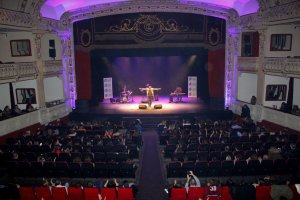 Diego Martín en su concierto Escenario DIAL, celebrado en el Teatro Cervantes.