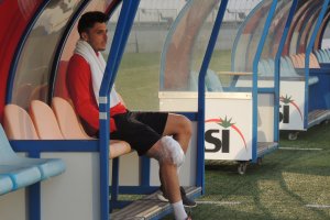 Ximo Navarro no entrenó este lunes por la tarde.