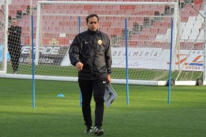 Fran Fernández, este lunes en el Mediterráneo.