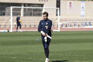 Casto en el entrenamiento de este miércoles.