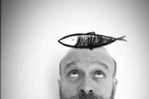 El ilustrador Guridi, este sábado en Almería.