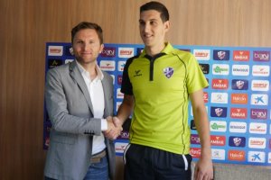 Sergio Herrera en su presentación.