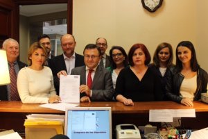 Imagen de los diputados socialistas.