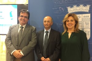 La presentación de los actos contó con Antonio Jesús Rodríguez, diputado de Cultura y con la concejala Pilar Ortega.