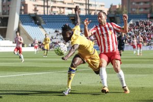 Quique en el Almería-Alcorcón de la pasada Liga.