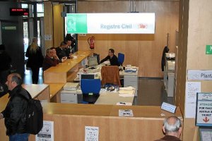 Oficina del Registro Civil de Almería.