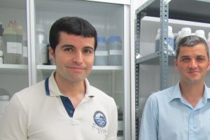 Socios de Kimitec en las instalaciones de la empresa en localidad de La Mojonera.