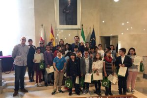 Imagen del Pleno Infantil de alumnos del CEIP Madre de la Luz en el Ayuntamiento de Almería