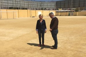 Eloísa Cabrera en el campo de El Parador.