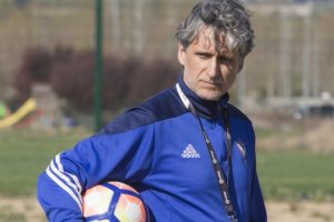 Alfaro en su primer entrenamiento.