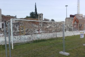 La portería donde tantos goles se celebraron.