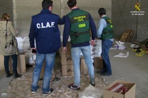 Agentes durante la operación Manganica