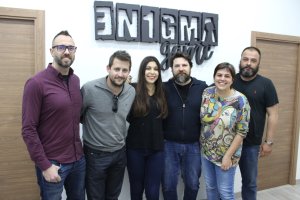 El equipo humano detrás de Enigma Game, que hoy se inaugura en  Almería.