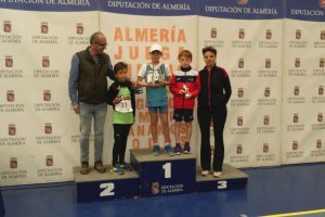 Podio alevín masculino con Daniel Polacci.