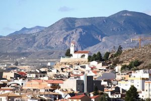 Vista general del pueblo de Cantoria.