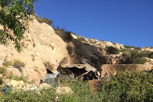 La zona se encuentra acordonada por la Policía.