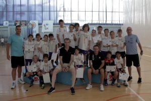 Salmerón con Borbalán en la entrega de diplomas.