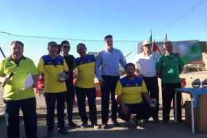 Los jugadores carboneras se preparan para una gran cita.