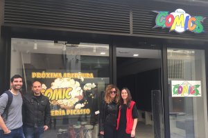 Picasso Cómics, con Miguel Castillo, Juan Francisco Samper, Jessica Rodríguez y Ana Amezcua.