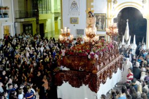 Salida procesional de Nuestro Padre Jesús de Pasión Cautivo, Paso Blanco de Huércal Overa.