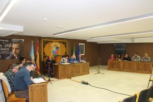 Pleno celebrado hace unos meses con la socialista María López presidiendo la sesión.