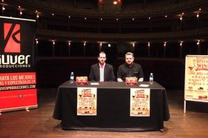 Presentación con Curro Verdegay y Diego Cruz.