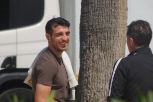 Fran Vélez con Ángel Férez.