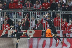 Cristiano celebrando el 1-1.