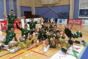 Celebrando el pase a la final.