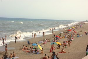 Una de las playas del municipio roquetero.