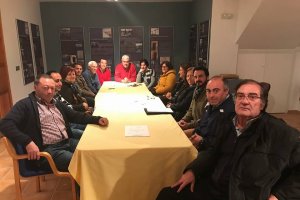 Reunión  de la directiva de la Asociación por la Defensa del Agua de Los Vélez, celebrada este mismo mes.