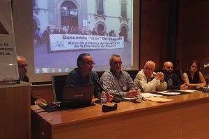 Reunión de la Mesa del Tren ayer por la tarde.