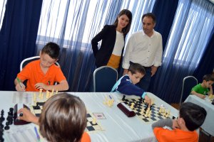 Ángeles Martínez y Juanjo Segura en las partidas.