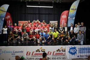 El podio de los vencedores.