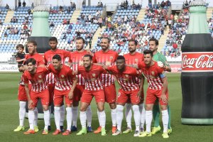 El once del Almería ante el Sevilla Atlético.