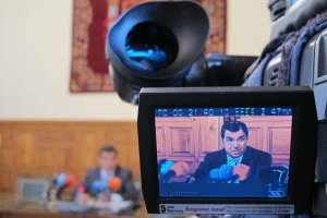 Lorenzo del Río, presidente del TSJA, en un acto en Granada.